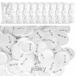 1000PCS Blank Badge Button Parts Supplies for Pin DIY Maker Machine 25/32/37mm