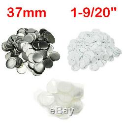 1000Pcs/Pack x 37mm Metal/ABS Pin Badge Button Supplies for Badge Maker Machine