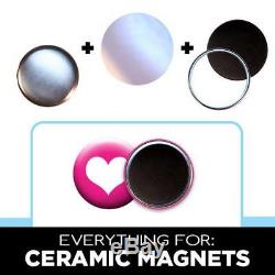 1000 1 Ceramic Magnet Button parts for Pin Maker / Badge Machine lot 1k