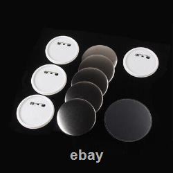 1000 Sets 37mm/1.45 Round ABS Button Supplies Parts for Badge Maker Machine USA