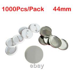 1000pcs 1-3/4 (44mm) Blank Pin Badge Button Supplies for Badge Maker Machine