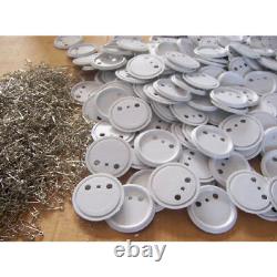 1000pcs 25-75mm Blank ABS Pin Badge Button Supplies for Badge Maker Machine