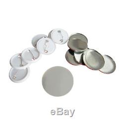 1000pcs 58mm Blank Pin ABS Badge Button Supplies for DIY Badge Maker Machine USA