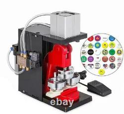 110V/220V Pneumatic Badge Machine Button Maker Round Badge Making with 44mm Mold
