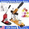 1/1.25/2.25 Updated Rotate Button Badge Maker Punch Press Machine 100 Buttons