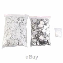 1/1.25/2.28 1000 Buttons Circle Badge Punch Press Pin Button Maker Machine US