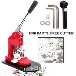 1/1.25/2.28 Button Maker Badge Punch Press Machine 1000 Parts Circle Cutter