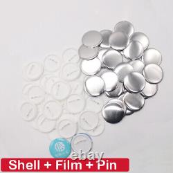 1-1/4 32mm ABS / Metal Blank Pin Badge Button Supplies for Badge Maker Machine