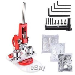 1 1/4 32mm Button Maker Badge Punch Press Machine with 1000 Parts Circle Cutter