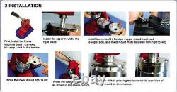 1-3/4 (44mm) DIY Button Maker Machine Badge Press + 1000pcs Button Supplies New