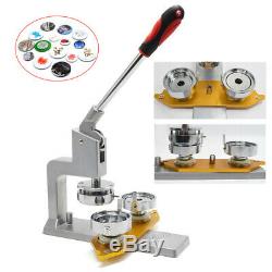1.5'' Button Maker Badge Punch Press Machine + 300 Parts + Circle Cutter + Mould