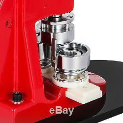1.73 44mm Button Maker Machine+1000 Buttons Circle Badge Punch Press Pin US