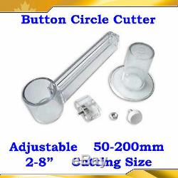 1 KIT Badge Button Maker Machine, 1,000 Metal Pin Back Supplies, Circle Cutter