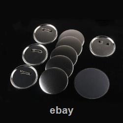 200Set 25-75mm For Badge Maker Machine ABS / Metal Blank Pin Badge Button Supply