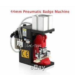 220V Pneumatic Badge Machine Automatic Button Round Badge Maker with 44mm Mold New