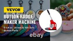 25MM 58MM Badge Maker Machine DIY Button Pin Brooches Press Making Tool