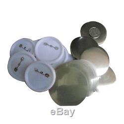 25/32/37/44/58/75mm Blank ABS Pin Badge Button Supplies for Badge Maker Machine