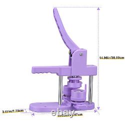 25,32,58mm Button Maker Badge Punch Press Machine with 300pcs Badge Parts US