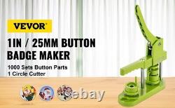 25-58MM Badge Maker Machine with 500-1000 Sets Circle Manufacture Button Parts