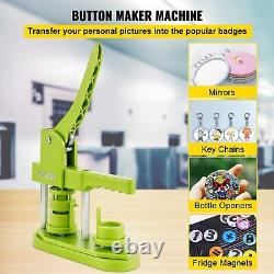 25-58MM Badge Maker Machine with 500-1000 Sets Circle Manufacture Button Parts