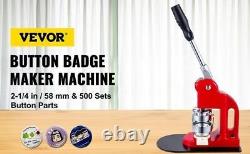 25-75MM Badge Maker Machine DIY Button Pin Brooches Press Circle Making Tool