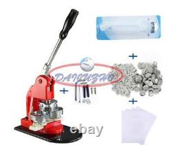 25mm 1 Button Maker Machine Badge Punch Press 100 Parts Circle Cutter Tool #WD8