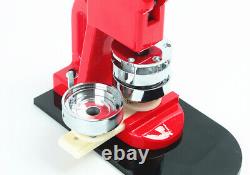 25mm Badge Button Maker Machine DIY Tool Kit +1000 Set Pin Parts+ Circle Cutter