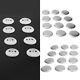 25mm Diy Blank Pin Badge Button Parts Consumables For Pro Button Maker