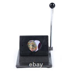 2-1/4 52x57mm Heart Shaped Graphic Punch Die Cutter Manual Badge Button Maker