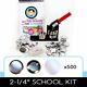 2-1/4 Button Maker School Kit 2.25 Badge Pin Machine+500 Parts +school Artwork