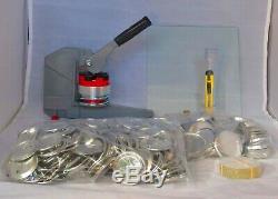 2 1/4 Pin Button Badge Maker Machine + Lots Of Extras