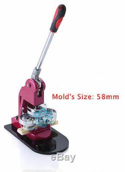 2-1/4 inch(58mm) DIY Button Round Badge Maker Punch Press Machine with Mold