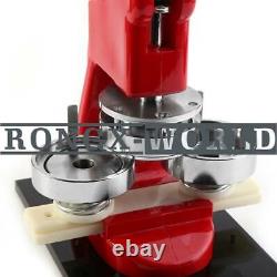 2.28 58mm Button Maker Machine Badge Punch Press 100 Parts Circle Cutter Tool
