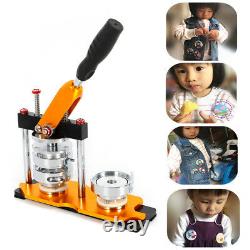 2.28 Button Maker Badge Punch Press Machine DIY Tool with 100 Circle Button Parts