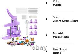 300Pcs Button Pin Maker Machine Multiple Sizes 1''+1.25''+2.25'' Badge Button Pr