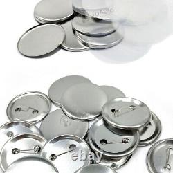 300Sets Metal Button Badge Parts Supplies For Round Pin Maker Machine 44-75mm