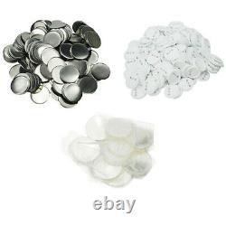 32mm ABS / Metal Blank Pin Badge Button Supplies for Badge Maker Machine