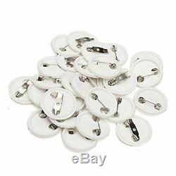 32mm Blank Metal/ABS Pin Badge Button Supplies Parts for DIY Badge Maker Machine