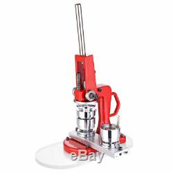 32mm Pin Button Maker Machine Metal 1 1/4 DIY Badge Punch Press with 1000 Parts