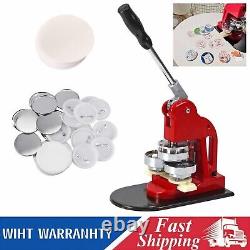 37mm 1.5 Button Maker Badge Press 100 Pcs Circle Cutter Manual Making Machine