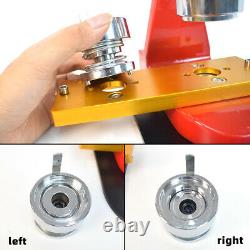 37mm/58mm Button Maker Badge Press Circle Cutter Manual Making Machine Kits US