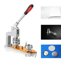 3 75mm Button Maker Machine Badge Punch Press Maker With 300 DIY Buttons Fast New