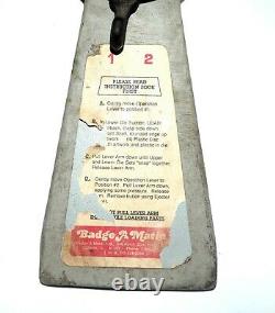 3 Large Size Badge-A-Matic Press By Badge-A-Minit Badge Button Maker Press
