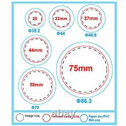 44mm(1.73) Button Badge Maker press 1000 Pcs machine circle cutter free buttons