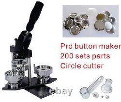 50mm 2 Interchangeable Button Maker Machine Supplies Material KIT