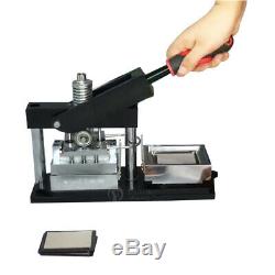 51 12741.5mm Rectangle Button Maker Machine Badge Punch Press+Free Buttons
