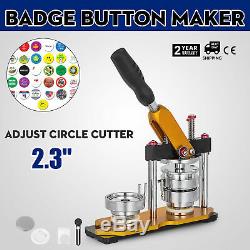 58mm(2.3'') Button Badge Maker Press Machine Metal Slid Rope Ties Cutter
