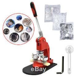 58mm Button Badge Maker Machine with 300 Sets Circle Button Pin Parts Punch Press