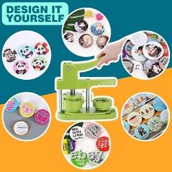 58mm DIY Button Maker Machine Kit Create Personalized Gifts Effortlessly