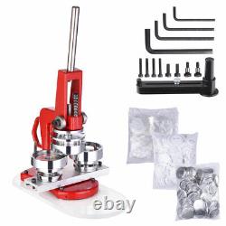 58mm Pin Button Maker Machine Metal 2.28 DIY Badge Punch Press with 1000 Parts